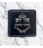 Kişiye Özel Hediyelik Elit Metal Siyah Sigara Tabakası