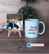 İcra Müdürü Fotoğraflı Dekoratif Taş, Kupa Bardak Beyaz Hediye (Model 1)
