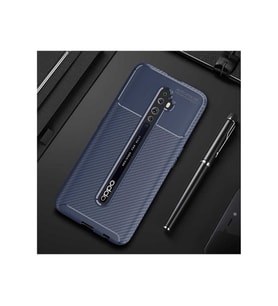 Oppo Reno 2Z Uyumlu Kılıf Zore Negro Silikon Kapak (Lacivert)