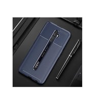Oppo Reno 2Z Uyumlu Kılıf Zore Negro Silikon Kapak (Lacivert)