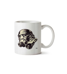 Star Wars Gri Maske iki Tarafı Baskılı Kupa Bardak