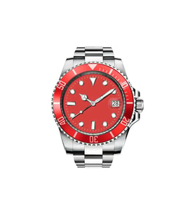 Yeni Seri Takvimli Unisex Kol Saati Rolex Model Metal Gümüş Kırmızı Renk Çelik Sınırlı Sayıda Kutu İçerisinde Gönderilecektir Özel Üretim Hediyelik Abi Abla Baba Anne Erkek Kız Arkadaş Nişanlı Koca Kadın Kardeşe Eşe Sözlü Kuzen Teyze Dayı Amca Hediye