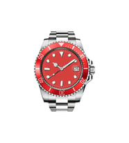 Yeni Seri Takvimli Unisex Kol Saati Rolex Model Metal Gümüş Kırmızı Renk Çelik Sınırlı Sayıda Kutu İçerisinde Gönderilecektir Özel Üretim Hediyelik Abi Abla Baba Anne Erkek Kız Arkadaş Nişanlı Koca Kadın Kardeşe Eşe Sözlü Kuzen Teyze Dayı Amca Hediye