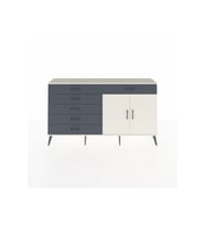 Arges Konsol Tek Raflı 6 Çekmeceli 2 Kapaklı 176x30x99 Aytaşı-Aytaşı/Antrasit