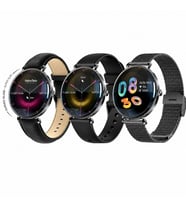 Haino Teko 18 Amoled Ekran Super Slim Tasarım WaterProof 3 Kordonlu Akıllı Saat Siyah Teko18S