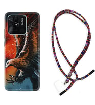 Xiaomi Redmi Note 7 8 9 Pro 10 2022 10 Pro 10S Kılıf Boyun Asklı Rasta Silikon Kartal Uçarken 1718