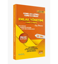 Emsal Yayınları Aöf Emlak Yönetimi 2.sınıf 3.yarıyıl ( Güz Dönemi ) Güncel Kitap (Çok Renkli)