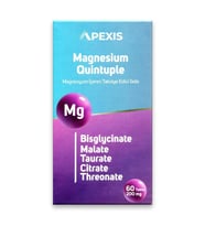 Apexis Magnesium (Magnezyum) Quintuple 200mg 60 Tablet