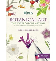 Rhs Botanical Art Watercolour Art Pad: 15 Plant And Flower Artworks For You To Paint (Krem)