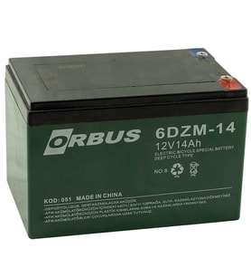 Orbus 12 Volt 14 Amper Elektrikli Bisiklet Aküsü Sandalye Akü 150x97x95 Mm