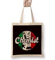 Chemist Italy Flag Chemistry Scientist Pharmacist Laboratory Bez Çanta Uzun Saplı