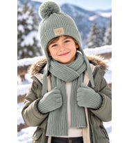 KİTTİ 26170-10 ERKEK 4-8 YAŞ ATKI BERE ELDİVEN SET