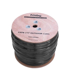 FRISBY FNW-CAT624 305 MT UTP CAT6 OUTDOOR NETWORK KABLO SIYAH 23AWG 0.58MM