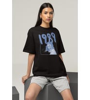 Retro Şarkıcı Taylor Swift Baskılı Unisex Oversize Tişört