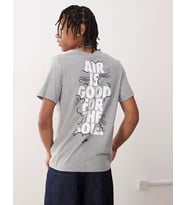 Sportswear Nvs Gfx Gri Erkek Pamuklu Tişört