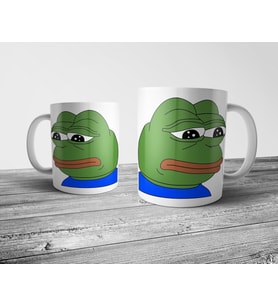 Pixxa Twitch - FeelsBadMan Emote Kupa Bardak Model 1