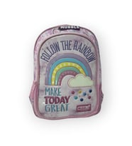 MUGGLE THE ORIGINAL SOFT RAINBOW PEMBE OKUL ÇANTASI MU.6696