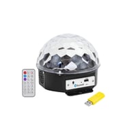 Yarım Dünya Sihirli LED Disko Topu, Usb ve Bluetooth destekli hoparlör (Krem)
