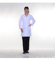 Bayan Dr. Önlük Apaj Yaka Çıtçıtlı (Renksiz)