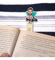 Kişiye Özel Zengin İş Adamı Karikatürlü Çubuk Kitap Ayracı