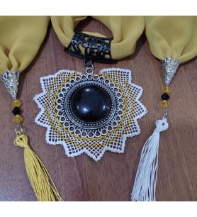 İğne oyalı fular