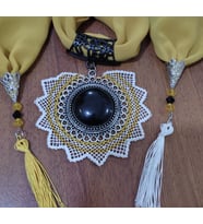 İğne oyalı fular
