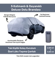 Lacheln 5 Katlı Deluxe Serisi Suv Modeli Dolu Koruyucu Darbe İçin Koruma Araba Örtüsü Oto Dolu Brandası