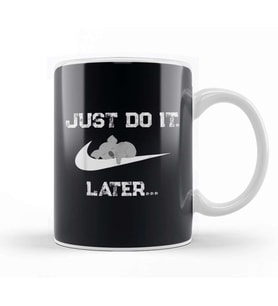 Do It Later Funny Sleepy Koala For Lazy Kupa Bardak Porselen