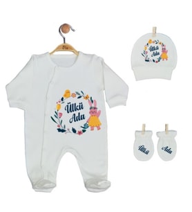 Pia Baby Gl 2200 İsme Özel Üçlü Tulum Set