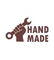 Hand Made Anahtar El Yapımı Sticker17x17 Cm Kahverengi