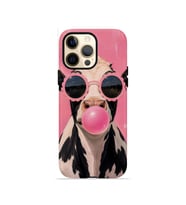 iPhone 12 Pro Vorian Çift Katmanlı Kılıf Bubblegum Cow