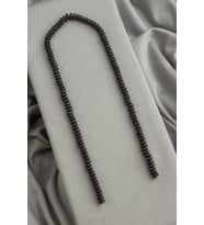 Hematit Doğal Taş Mat Siyah Fasetli Rondela Kesim 6x3mm Dizi