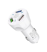 Powermaster TE-091 3 lü Usb Çakmaklık QC 3.0 Hızlı Araç Şarj Cihazı Oto Çakmaklık Şarj Aleti
