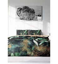 Çift Kişilik ( Lastikli Çarşaflı ) %100 Pamuk Saten Nevresim Takımı Floral Watercolor
