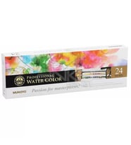 Mungyo Gallery Artists Watercolor Set 24 Renk Yarım Tablet