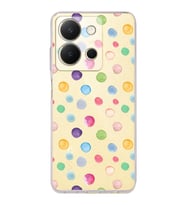 PrintiFy Vivo Y36 4G ile Uyumlu Water Color 6  Kamera Korumalı Şeffaf  Kılıf