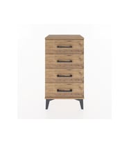 Arges Komodin 4 Çekmeceli 44x30x80 Çam-Çam
