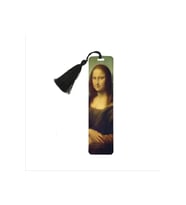 Mona Lisa Leonardo Da Vinci Baskılı Püsküllü Kitap Ayracı (hediyelik Bookmark,ayraç-106)