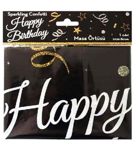 Happy Birthday Confetti Masa Örtüsü-