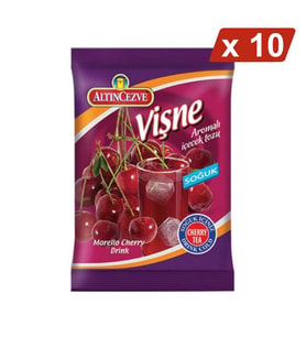 Altıncezve Vişne Aromalı İçecek Tozu Soğuk 450 G - 10LU PAKET