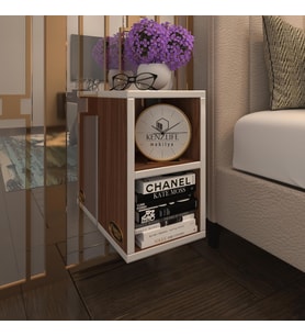 Kenzlife komodin likka cvz 50*40*40 duvara asılabilen komidin kitaplık (Karışık)
