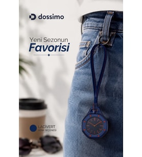 Boyol Pop Çanta Charm Unisex Aksesuar Saat D-Sport Lacivert D-403