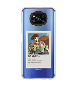 Poco X3 NFC Uyumlu Toy Story Minimalist Poster Desenli Şeffaf Telefon Kılıfı