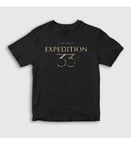Presmono Unisex Çocuk Siyah Logo Clair Obscur Expedition 33 T-Shirt 543817tt