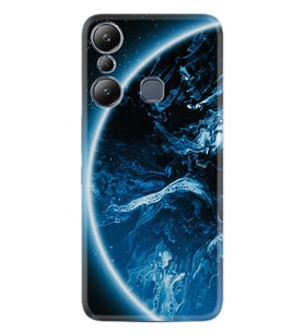 Infınix Hot 20i Kılıf Silikon Desen Özel Seri Blue Planet 1610