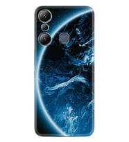 Infınix Hot 20i Kılıf Silikon Desen Özel Seri Blue Planet 1610