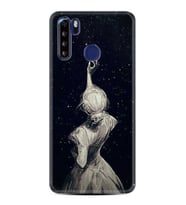 Reeder P13 Blue Max Kılıf Desenli Silikon Star Woman