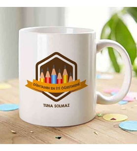 Öğretmenlere Özel Kupa Bardak - Model-16 (Beyaz)