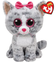 TY Beanie Boos Kiki Kedi Peluş 25 Cm (Gri)