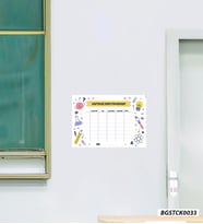 Bizerk Görsel Haftalık Ders Programı Laminasyonlu Planlayıcı Çocuk Odası Kreş Anaokulu Duvar Yapışkanı Sticker
